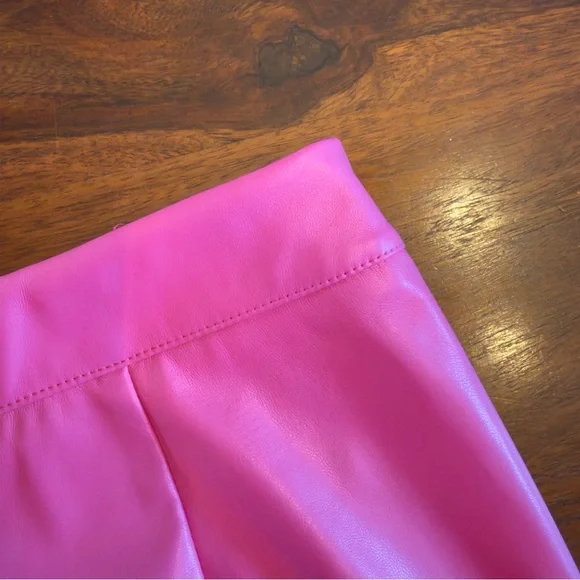 Entro boutique hot pink pleather mini skirt size L - Picture 7 of 8
